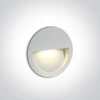 3W LED įleidžiamas sieninis lauko šviestuvas, baltas, 3000K, 68068/W/W