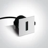 3W LED įleidžiamas sieninis šviestuvas, baltas, 3000K, 68004/W/W