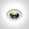 3W LED įleidžiamas šviestuvas, baltas, 3000K, 10103H/W/W