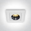 3W LED įleidžiamas šviestuvas, baltas, 3000K, 50103H/W/W