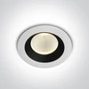 3W LED įleidžiamas šviestuvas, baltos/juodos sp., 3000K, 10103E/W/B/W