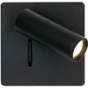 3W LED įleidžiamo montavimo sieninis šviestuvas - skaitymo lempa, juodas, 3000K, 25281