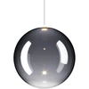 3W LED pakabinamas šviestuvas RANDOM SOLO 28, juodas kabelis/dūmų sp. stiklas, 3000K, dimeriuojamas