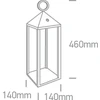 3W LED pastatomas lauko šviestuvas, juodas, 3000K, 67462/B/W