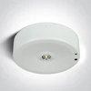 3W LED paviršinis avarinis šviestuvas, baltas, avariniu režimu gali veikti iki 3h, 89412/W