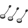 Lubinis šviestuvas 3W LED paviršinis šviestuvas SPOT PUCK, juodas, 3000K, 3vnt. komplekte