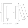 3W LED sieninis įleidžiamas šviestuvas, žalvario sp., 3000K, H67