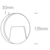 3W LED sieninis šviestuvas, antracito sp., 2700/3300/4000K, IP65, 67414/AN/V