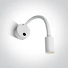 3W LED sieninis šviestuvas- skaitymo lempa, baltas, 3000K, 65738A/W/W