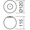 3W LED šviestuvo užbaigimo dalis - detalė BILIA, balta, 3000K, IP44, LSS01-2604WH