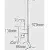 3W+6W LED sieninis šviestuvas, baltas, 3000K, 65144/W/W