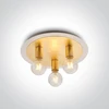 Lubinis šviestuvas 3x12W paviršinis lubų šviestuvas, žalvario sp., E27, 62172B/BS