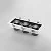 3x20W LED įleidžiamas šviestuvas APOLLO, juodas, 3000K