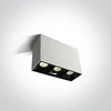 Lubinis šviestuvas 3x7W LED paviršinis šviestuvas, baltas, 3000K, 12307B/W/W