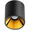4/6/9W LED paviršinis šviestuvas SHOT LIGHT S, juodos/aukso sp., 3000K