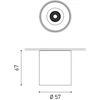 4/6/9W LED paviršinis šviestuvas SHOT LIGHT S, baltos/juodos sp., 3000K