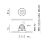 4 / 6,6W LED užglaistomas šviestuvas BUDDY TILT TRIMLESS SPOT, baltas, 3000K, 29°, IP54