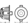 Ledvance 4-6W LED įleidžiamas pakreipiamas šviestuvas COMBO ADJUST, baltas, 2700/3000/4000K, IP65, dimeriuojamas