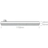 40-60W LED šviestuvas į 3 fazių bėgelius, juodas, 3000/4000/5000K, 65170BT/B/V