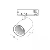 40W LED akcentinis šviestuvas į 3 fazių bėgelius, baltas, 2700/3000/4000K, S234