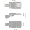 40W LED gatvės šviestuvas STREETLIGHT COMPACT, šviesaus aliuminio sp., 3000K, 74° x 146°