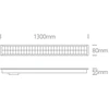 40W LED įleidžiamas linijinis šviestuvas, baltas, 3000K, 38150BR/W/W