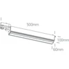 40W LED linijinis bėgelio šviestuvas, baltas, 3000K, 65026T/W/W