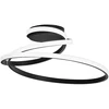 40W LED lubinis šviestuvas COASTER, juodas, CCT