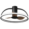 40W LED lubinis šviestuvas HADLEY, juodas, CCT, su 11W ventiliatoriumi