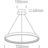 40W LED pakabinamas šviestuvas, baltas, 3000K, 63050/W