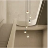 40W LED pakabinamas šviestuvas, rausvos/mėlynos/žalsvos/žalvario sp., 3000K, dimeriuojamas, 25102