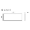 40W LED panelė NELIO, 30x120cm, balta, 4000K