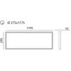 40W LED panelė NELIO, 30x120cm, balta, 4000K
