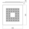 40W LED panelė XCOMB, matinės baltos sp., 3000/4000/5000K