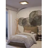 Lubinis šviestuvas 40W LED paviršinis šviestuvas TATAMI, juodas, 3000/4000/6500K