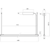 41W LED pakabinamas šviestuvas CRISP, juodos sp., 3000K, dimeriuojamas, 01-4700