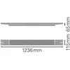 42W LED linijinis šviestuvas LB FLEX, baltas, 4000K, DALI, 120cm