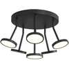 42W LED lubinis šviestuvas CORVUS, juodas, 3000K, dimeriuojamas, P3945000NDT