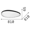 42W LED lubinis šviestuvas GEMINI, baltas, 2700K, 341491