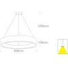 42W LED pakabinamas šviestuvas, baltas, 2700/3000/4000K, 62142NB/W/V