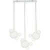42W LED pakabinamas šviestuvas CAPRI LINE 3, aukso/baltos sp., 3000K