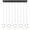 42W LED pakabinamas šviestuvas, juodos sp./skaidrus, 2700/3000K, dimeriuojamas, 26126