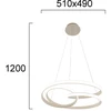 42W LED pakabinamas šviestuvas RIBBON, smėlio sp., 3000K, 4347600