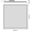 42W LED panelė PL ECO HLO, balta, 3000K, 595x595mm, IP40