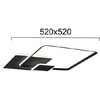 Lubinis šviestuvas 42W LED paviršinis šviestuvas BRENDA, juodas, 3000K, 4316300