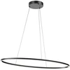 43W LED pakabinamas šviestuvas LEO, juodas, 3000/4000K, dimeriuojamas, 01-3339