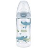 Nuk 441052 BUTELIUKAS 300 ML TEMPERATŪROS INDIKATORIUS 6-18 527901, 741103 MĖLYNAS