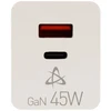 Sbox 45 W GaN namų įkroviklis su USB-C ir USB-A