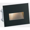 4,5W LED įleidžiamo montavimo sieninis šviestuvas SOLIS, blizgios juodos sp., 2700/3000/4000K, IP65, E4039070NB