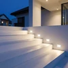 4,5W LED įleidžiamo montavimo sieninis šviestuvas NURA, blizgios baltos sp., 2700/3000/4000K, IP65, E4038070BB